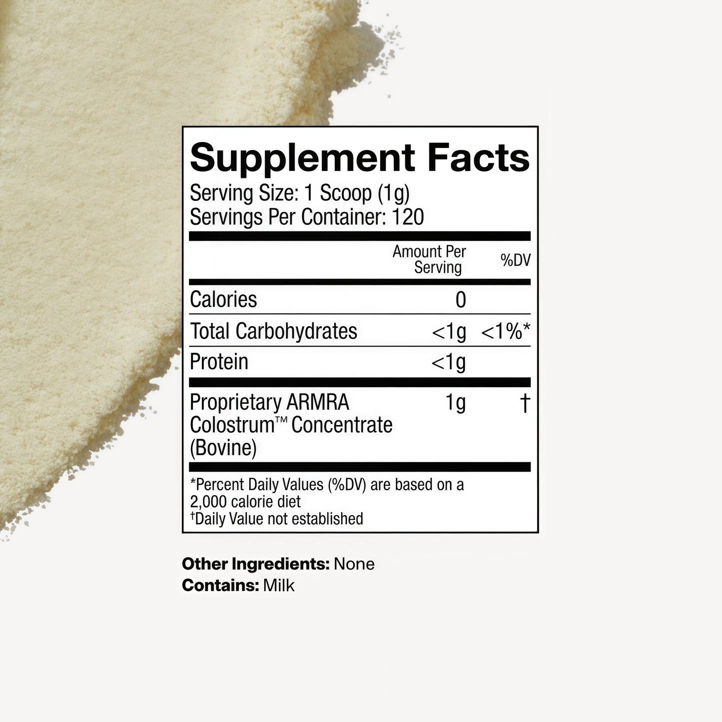 ARMRA Colostrum Unflavored Jar